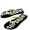 SUPERDRY Code Essential Flip Flops  Γυναικείο  Μαύρο- Χρυσό WF310155A-M4R - Image 3
