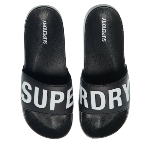 SUPERDRY Code Core Pool Sliders Γυναικείο MF310237 Α - ΜΑΥΡΟ