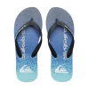 Quiksilver Ανδρικές σαγιονάρες Molokai Art Beach  AQYL101360 XKBB Μαύρο/Μπλε /Σιελ