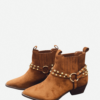 Μποτάκια suede cowboy μυτερά με τρουκς 3068-003 camel - Image 7