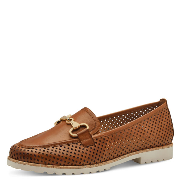 Tamaris Γυναικεία Δερμάτινα   Loafers 1-24230-44-305 Κονιάκ