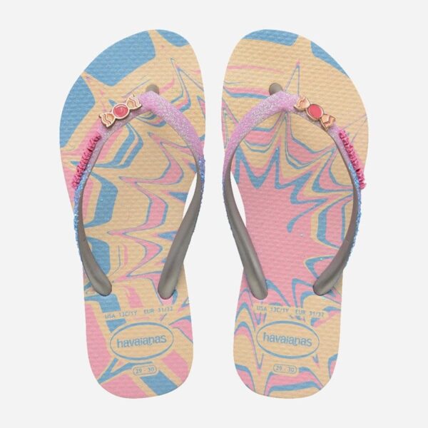 Σαγιονάρες Havaianas Kids  Slim Glitter Trendy 4146976-9321 ΡΟΖ