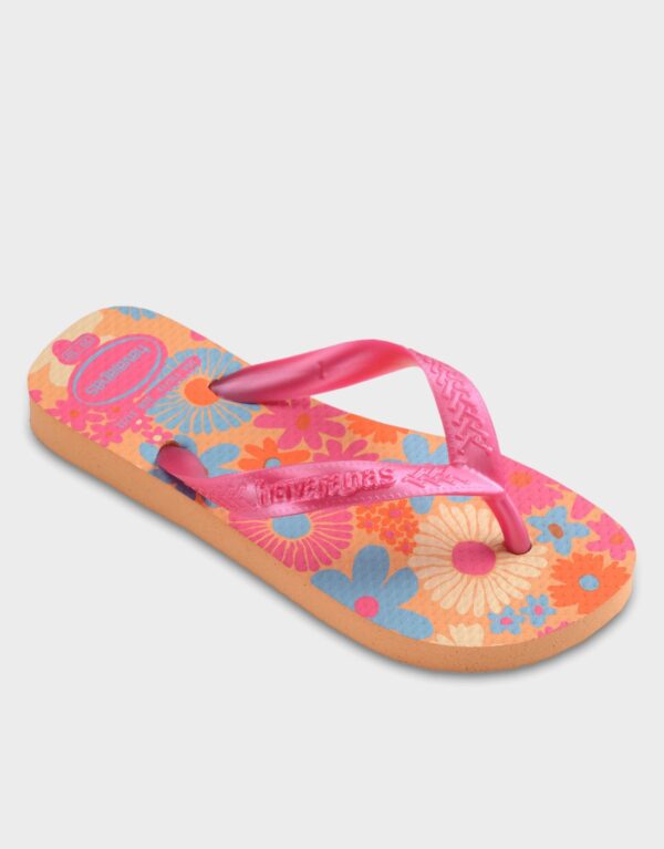 Σαγιονάρες Havaianas Kids  FLORES 4000052 ΦΟΥΞΙΑ - Image 4