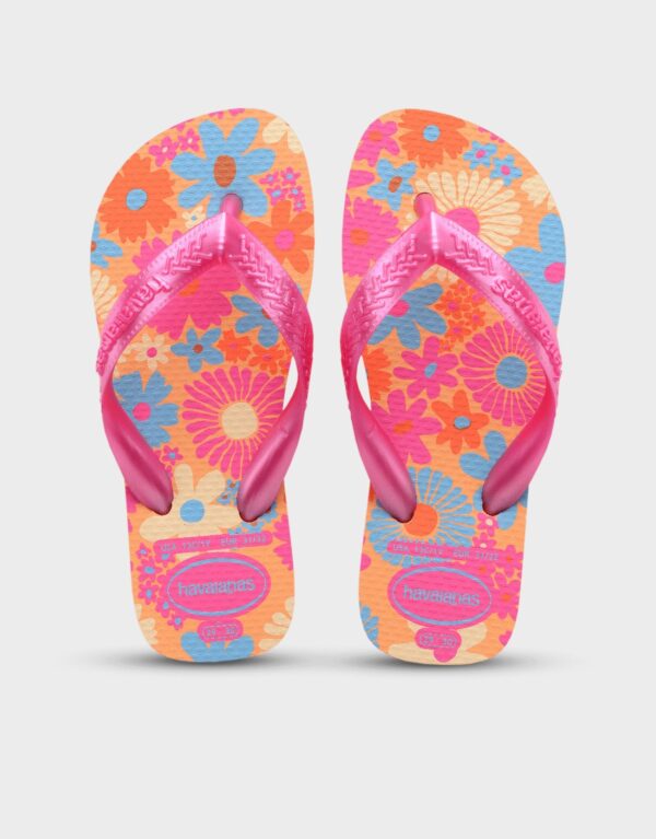 Σαγιονάρες Havaianas Kids  FLORES 4000052 ΦΟΥΞΙΑ