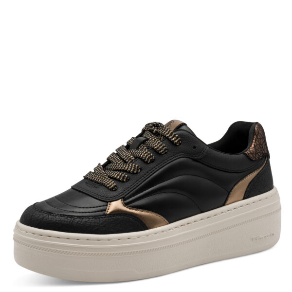 Sneakers Tamaris 1-23756-45-075  ΜΑΥΡΟ/ΧΑΛΚΙΝΟ