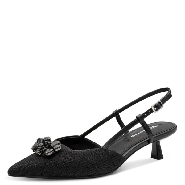 Γόβες Με Λουράκι Tamaris 1-29512-46-043 ΜΑΥΡΟ GLAM