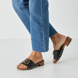 Mules Δερμάτινα Tamaris 1-27312-46-001 Μαυρο