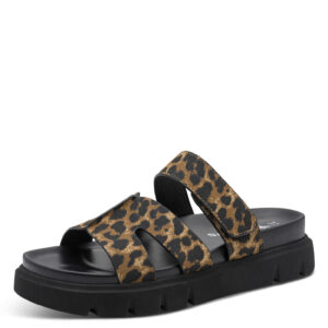 Σανδάλι Tamaris Με Σχέδιο 1-27412-46-360 ΜΑΥΡΟ LEOPARD