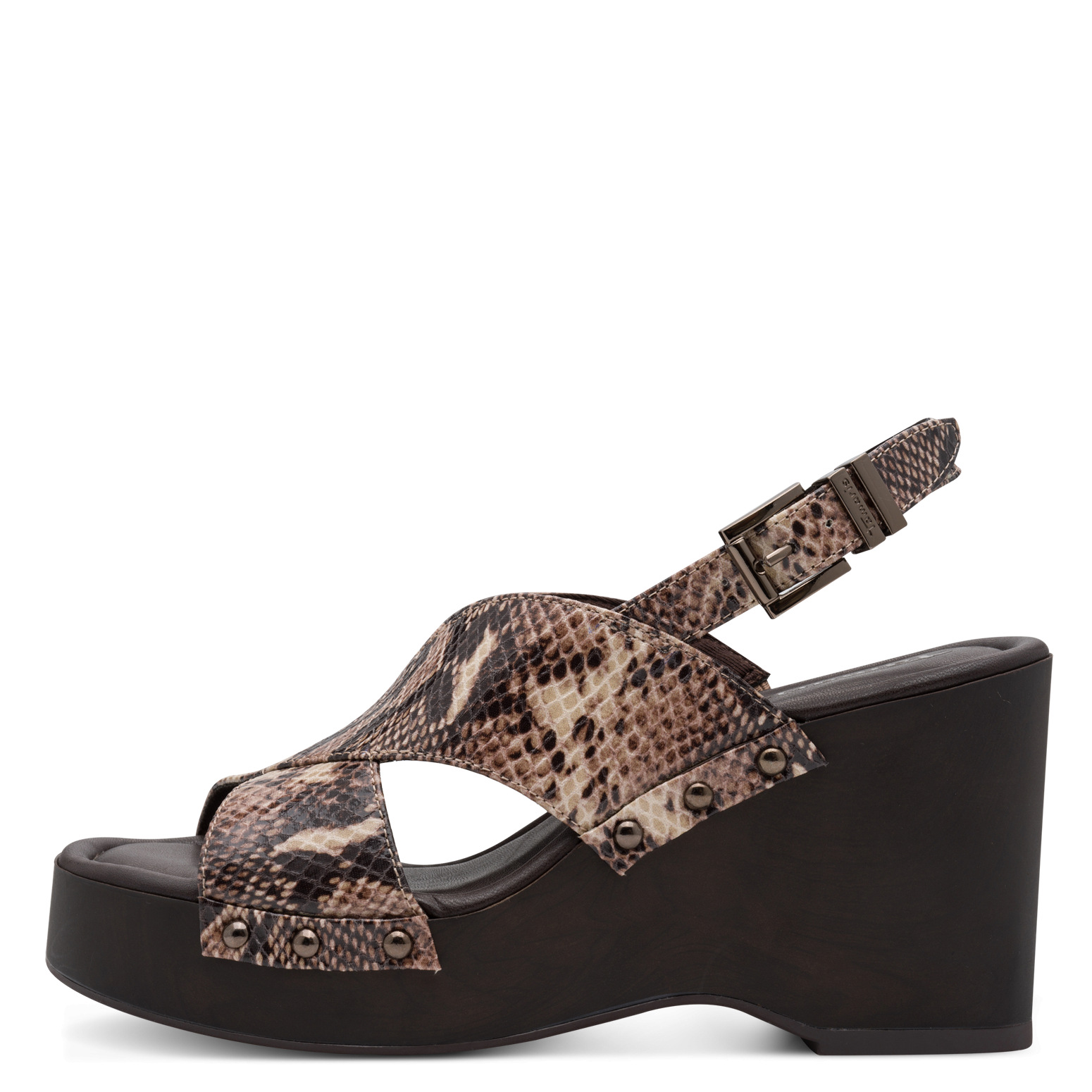 Πλατφόρμες Tamaris 1-28332-46-386 BROWN SNAKE