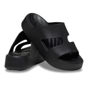 ΓΥΝΑΙΚΕΙΑ Crocs Getaway Getaway Platform H-Strap-Latte 209409-001 ΜΑΥΡΟ
