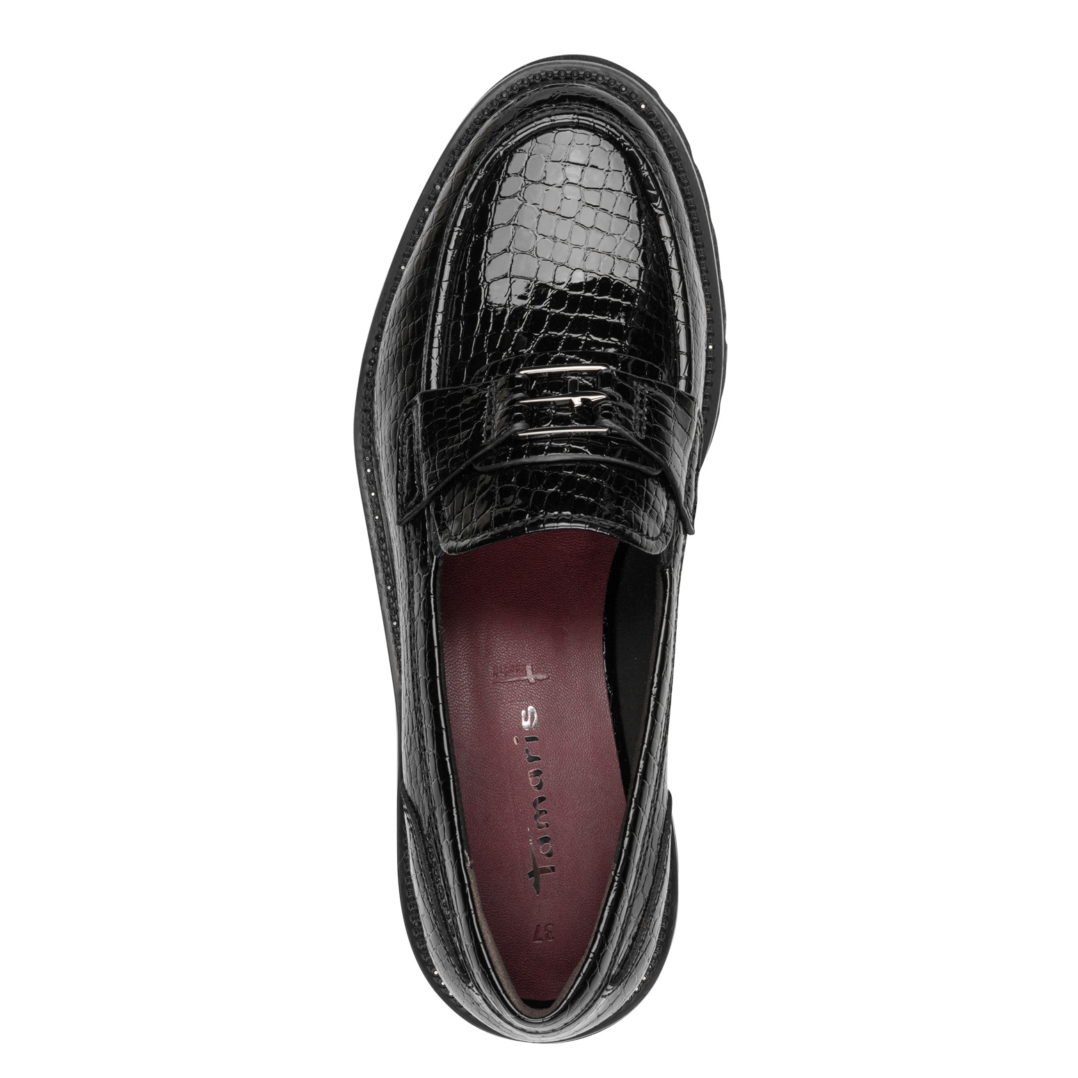 Γυναικεία Mοκασίνια Tamaris-1-24651-47-028 BLACK CROCO - Image 2