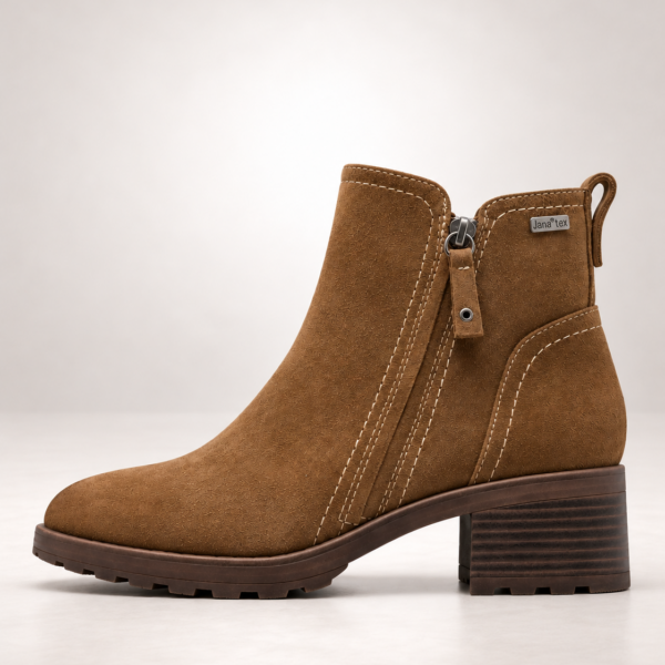 JANA Δερματινα Μποτακια waterproof Comfort 8-25711-47-311 CAMEL SUEDE